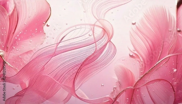 Obraz abstract pink background with flowers