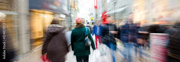 Fototapeta Nagłówek Zakupy w mieście z zoomem