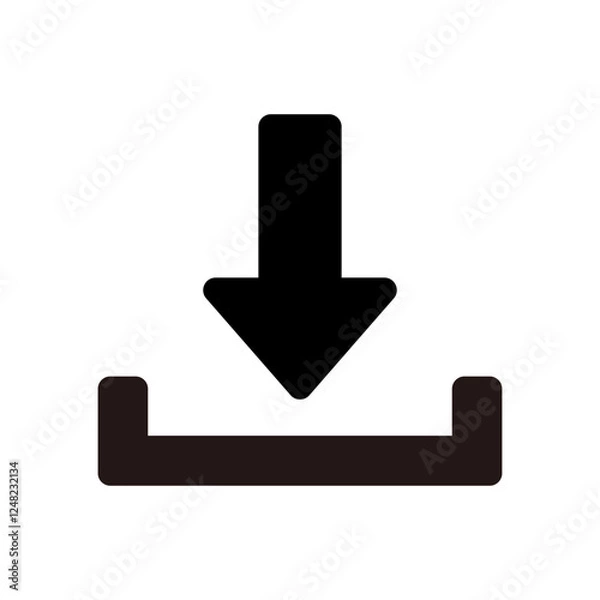 Fototapeta ダウンロードのアイコンイラスト