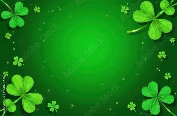 Fototapeta Background with space for text on the theme of St. Patrick's Day