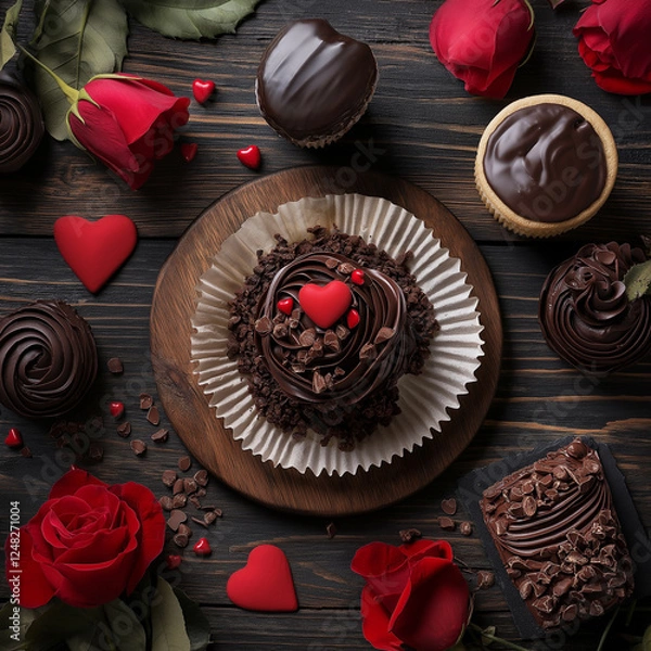 Obraz Valentines Day Cake