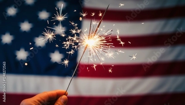 Obraz 4th of July Sparkler | 300 PPI IMAGE
