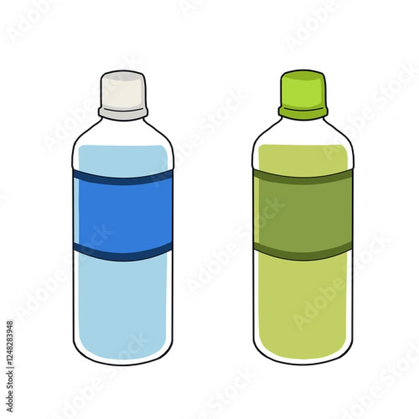 Obraz Disaster Prevention Anime Style Bottled Drinking Water Set