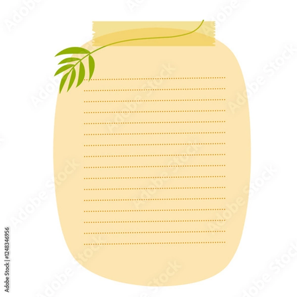 Obraz notebook with leaves