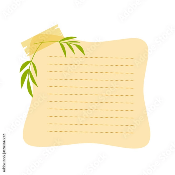Obraz blank note paper