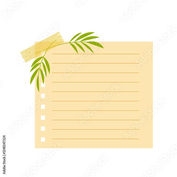 Obraz blank note paper