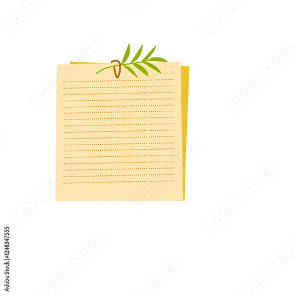 Obraz blank note paper