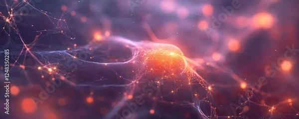 Fototapeta Neural network securing online educational platforms from cyber threats, AIdriven security in learning