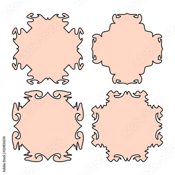 Fototapeta empty frame vector symbol icon design. Beautiful illustration is