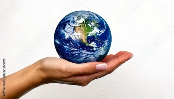 Fototapeta 人が地球環境を守るイメージ