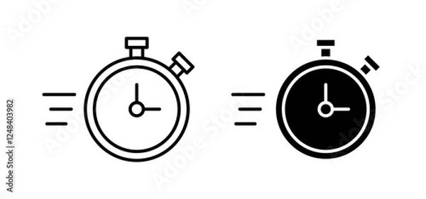 Fototapeta Express icons pack vectors in black flat and strokes