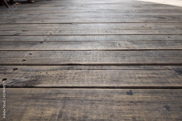 Obraz Old wood Floor Texture Pattern. Selectiv focus.