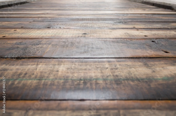 Obraz Old wood Floor Texture Pattern. Selectiv focus.