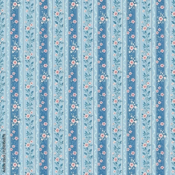 Fototapeta seamless pattern with flowers for textile design and digital papers