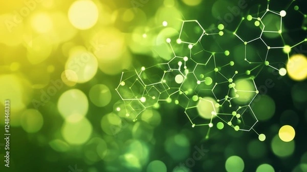 Fototapeta abstract green graphic polygon texture with copy space for your design, advertise and banner concept