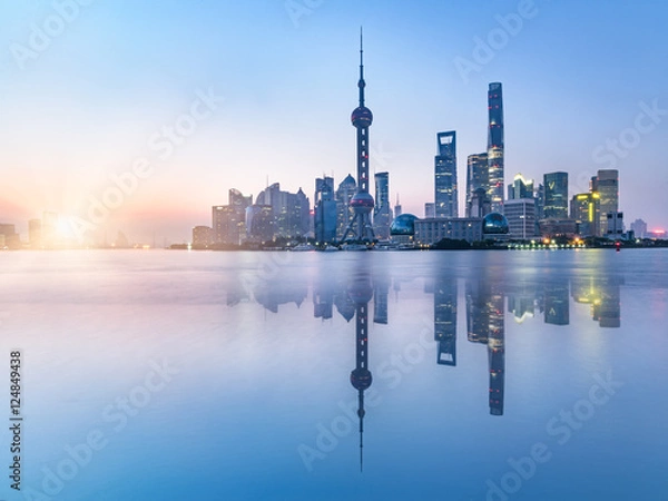 Obraz beautiful scene of the bund,shanghai,china.
