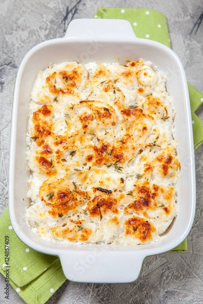 Obraz White fish casserole