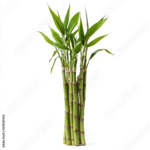 Fototapeta Vertical Growth of Sugarcane Plant with Tall and Straight Stems