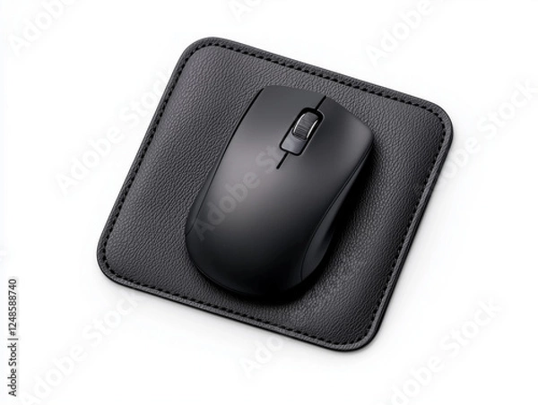 Fototapeta computer Mouse pad, isolated on white background