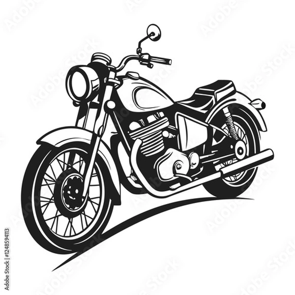 Fototapeta motorcycle vector illustration