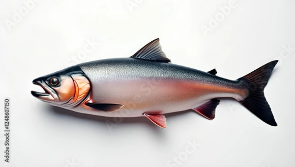 Fototapeta "High-Resolution Silver and Black Fish Image – Premium Commercial Photography"