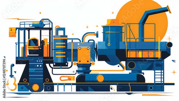 Obraz construction repair tool icon illustration