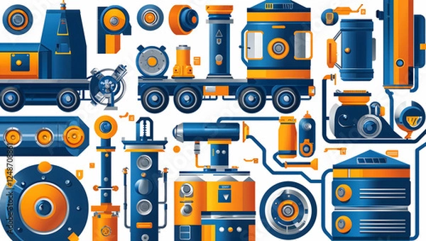 Obraz construction repair tool icon illustration