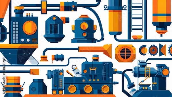 Obraz construction repair tool icon illustration