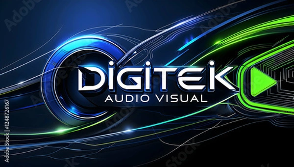 Obraz binary code on digital background