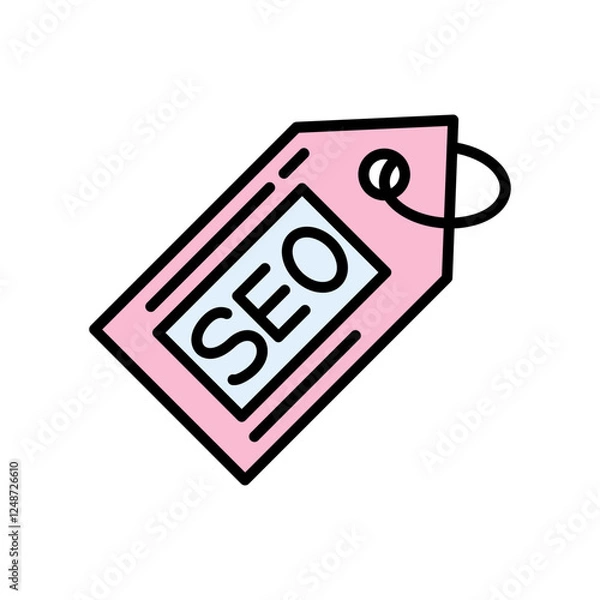 Obraz SEO Tag Icon Design