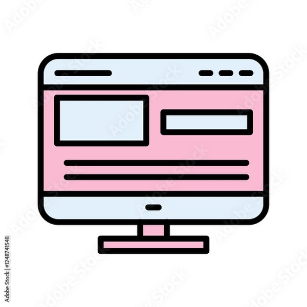 Fototapeta Layout Icon Design