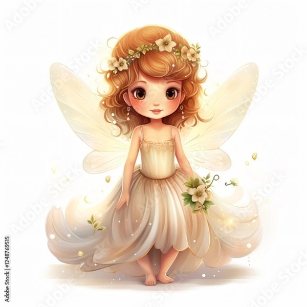 Fototapeta Enchanting Ethereal Fairy Clipart for Whimsical Designs and Fantasy Projects