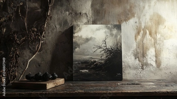 Fototapeta Abstract conceptual composition with mirrors and reflections