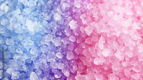 Obraz Stunning Gradient Ice Cubes: A Vibrant Cold Treat