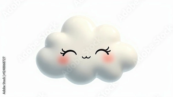 Obraz Sleepy Cloud Dreamy Cloudscape, Cute Cloud