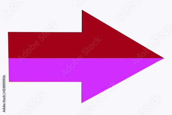 Obraz Red purple  arrow right
