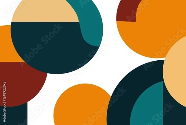 Fototapeta abstract background with circles