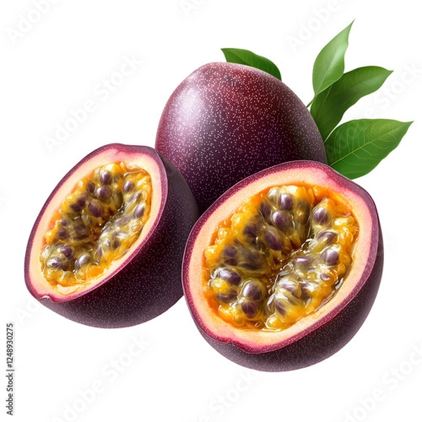 Obraz passion fruit isolated on white background