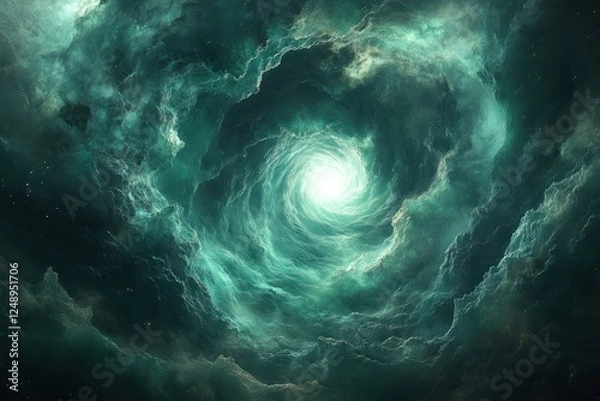 Obraz Cosmic Wormhole Vortex Illumination Space Travel Abstract Surrealism