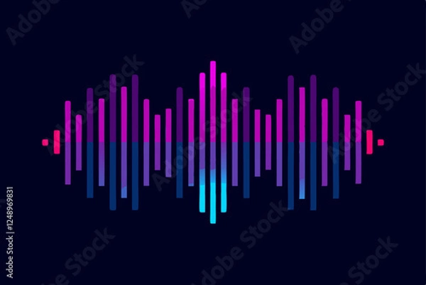 Fototapeta abstract equalizer background