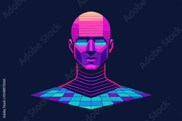 Fototapeta 3d rendered illustration of a man in a red dress