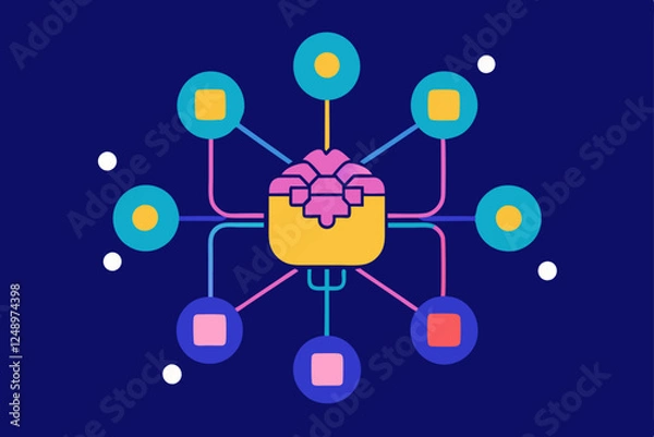 Obraz social network connection