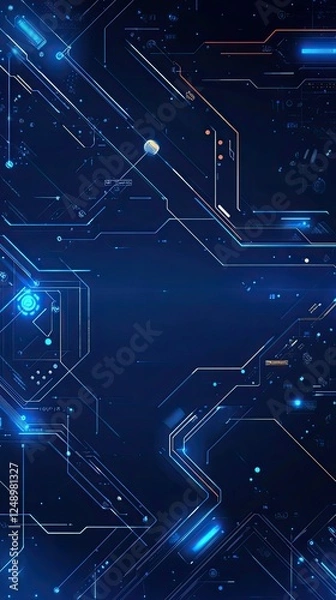 Fototapeta Futuristic Circuitry Design