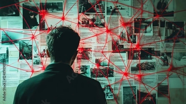 Obraz Intriguing Investigation: Examining Evidence