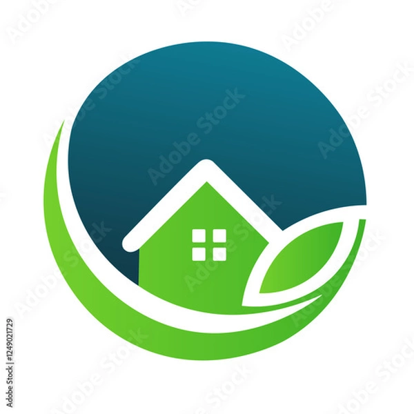 Fototapeta Logo highlights the integration of construction and eco-friendly cleaning efforts in urban settings.