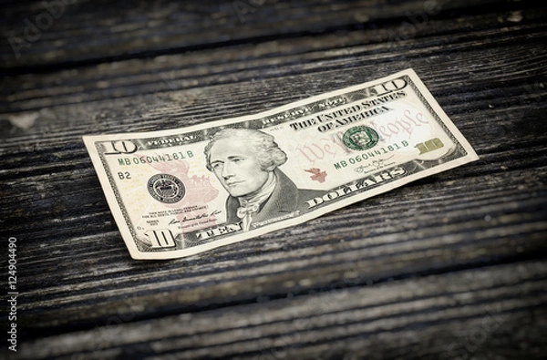 Fototapeta 10 Dollar Bill.