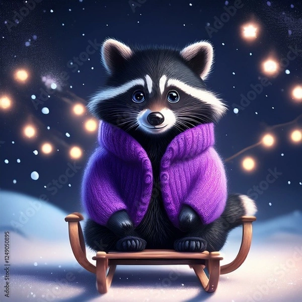 Fototapeta Niedlicher Waschbär