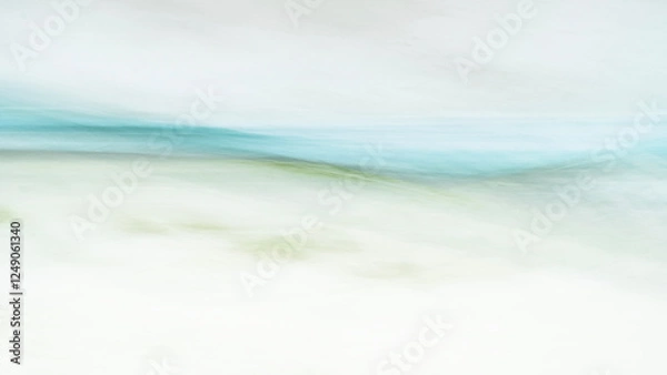 Obraz An ICM (intentional camera movement) and double-layer photography on the beach of  Ameland, one of the Wadden Islands - the Netherlands