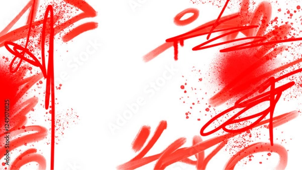 Obraz graffiti overlay in grunge style on transparent background