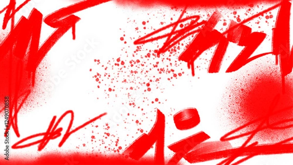 Obraz graffiti overlay in grunge style on transparent background